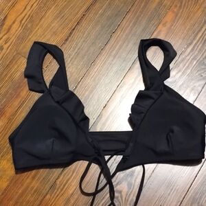 Aerie black bikini top